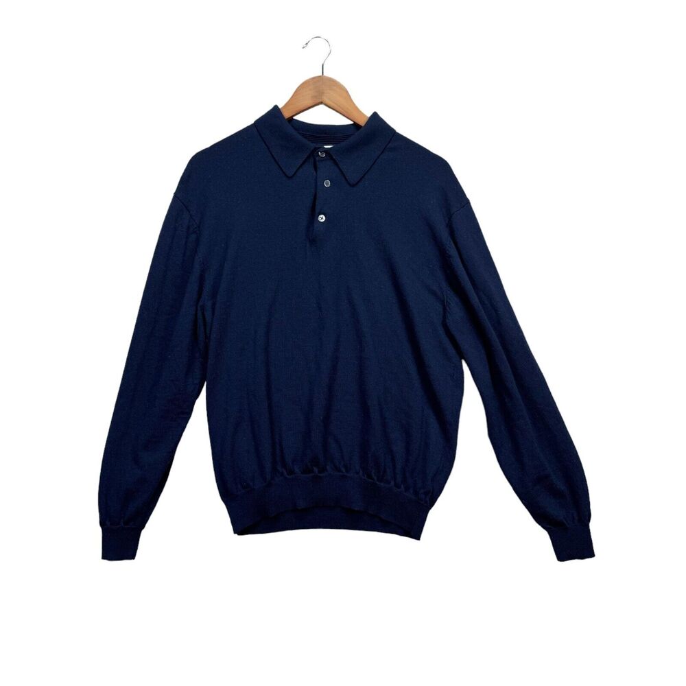 Merino Wool Soft Polo Sweater